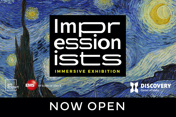 Impressionists Immersive exhibition now open at the Discovery Center of Idaho.