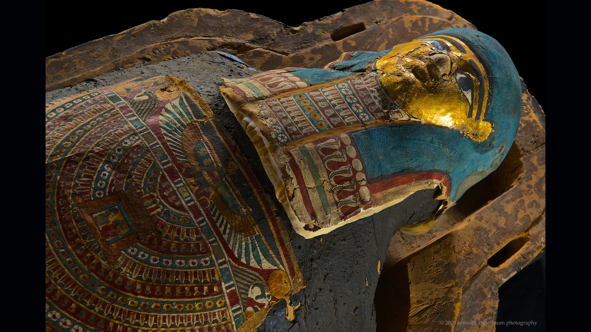 Image of sarcophagus from Mummies of the World: Exhibition featured at the Discovery Center of Idaho.
