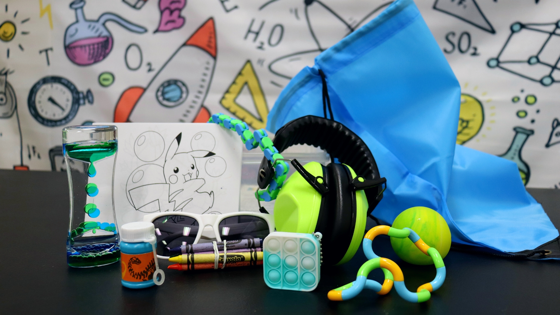 Sensory Friendly Learning Kits are available for check-out at the Discovery Center of Idaho during Sensory Hours.